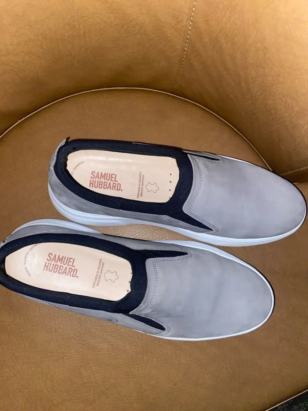 Samuel Hubbard Men's Gray Slip-On Sneaker 10.5